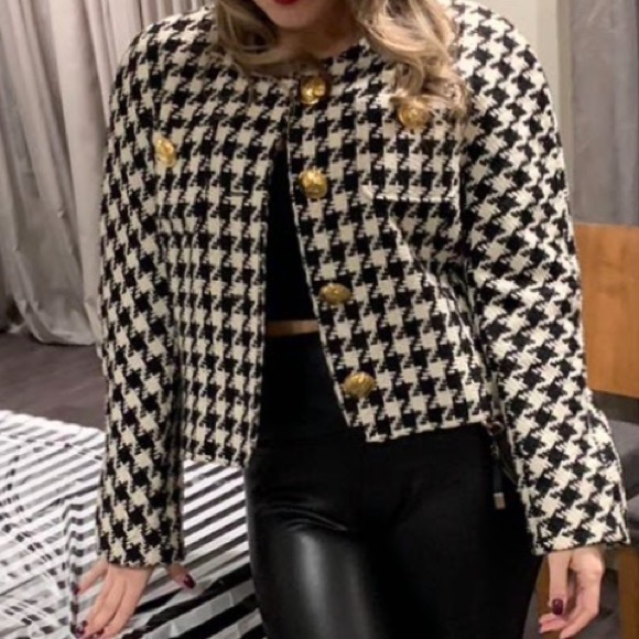 Vintage blazer black and white - Picture 1 of 4